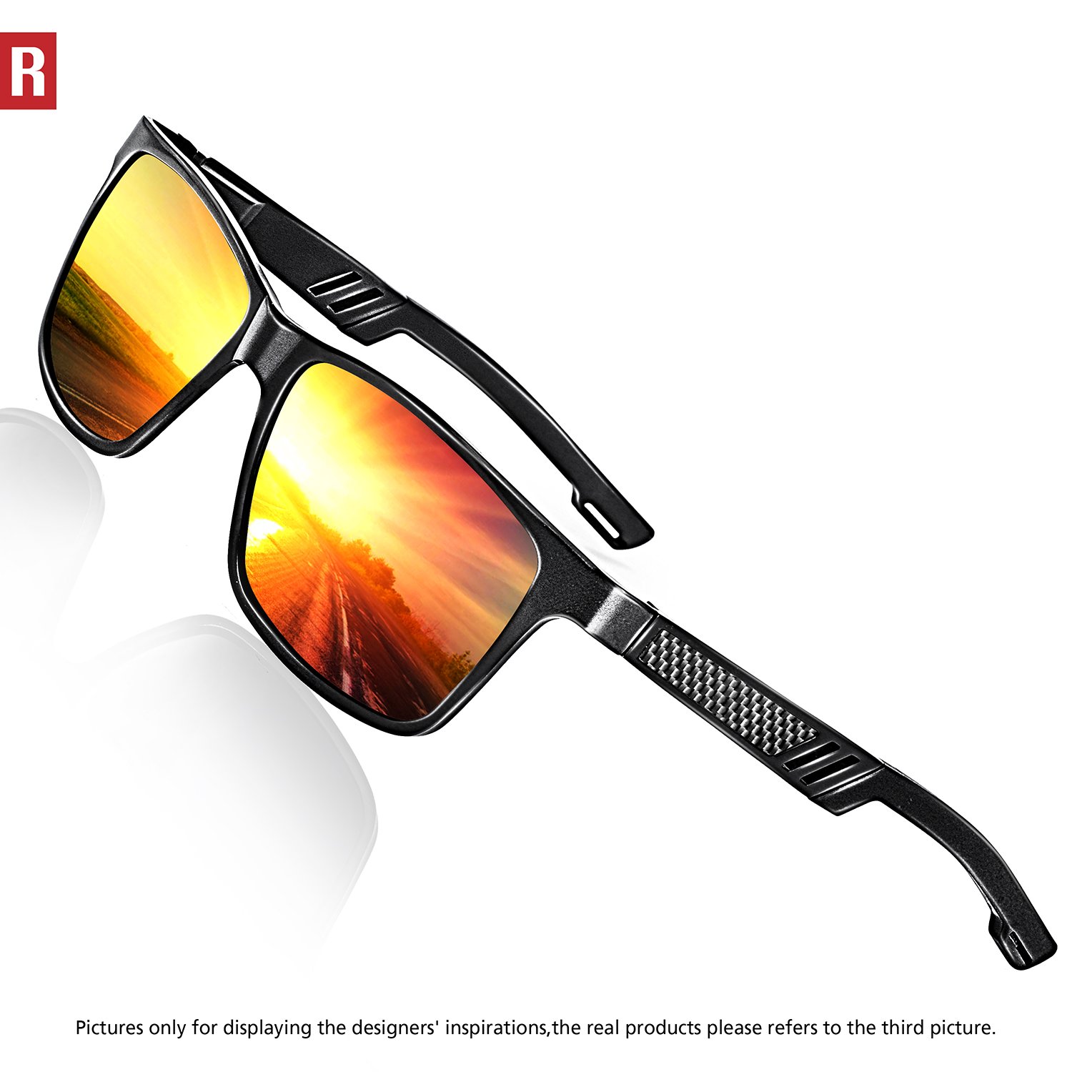 Rocknight Polarized UV Protection Men's Sunglasses Wayfarer Full Frame