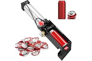 Newpo Air Powered Can Crusher for Recycling 12oz 16oz,Pneumatic Can Crusher Heavy Duty,Wall Mounted Soda Beer Can Smasher (Bl