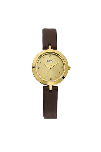 Titan Analog Beige Dial Women's Watch-2540YL01