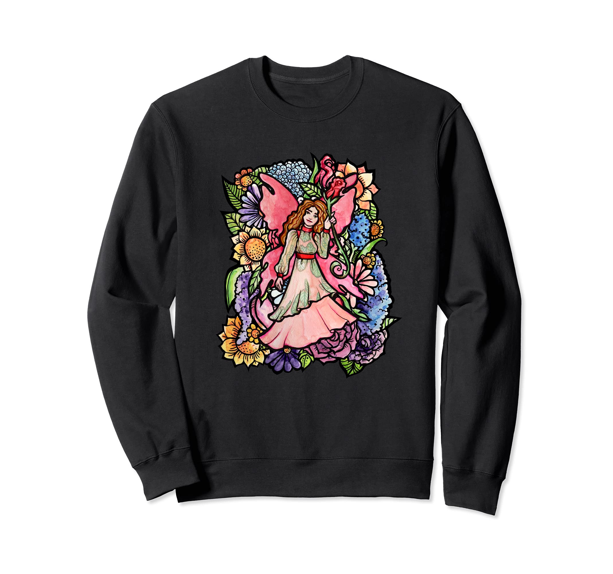 Garden Fairy Faerie Garden Sweatshirt