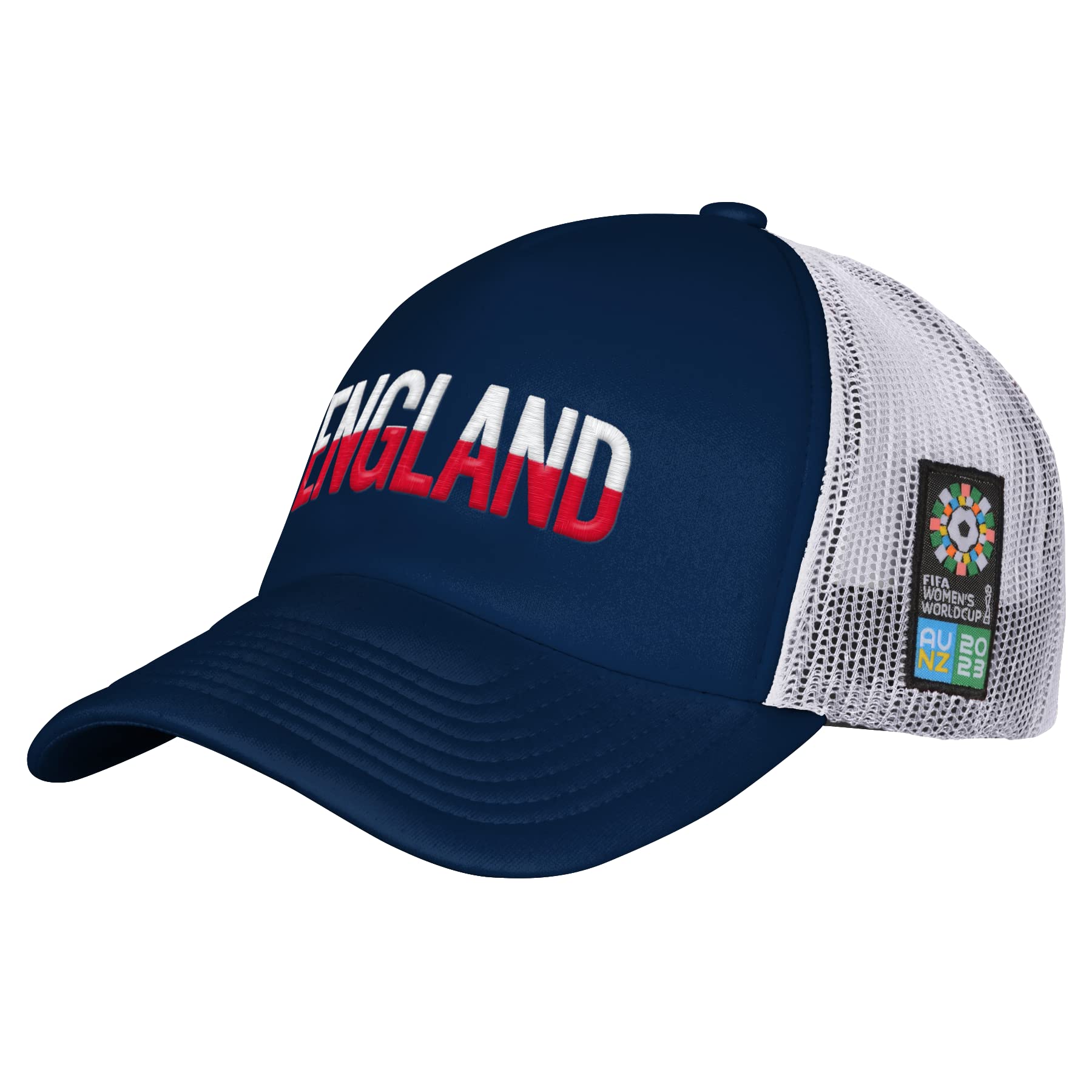 Official 2023 Women's Football World Cup Adult Classic Trucker Cap, England Navy