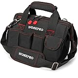 Workpro 12-inch Close Top Wide Mouth Storage Tool Bag, W081020A