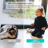 Tapo C110 2K 3MP WiFi Indoor Security Camera, AI Detection, Night Vision, 2-Way view 3