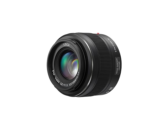 Panasonic H-X025E LEICA DG SUMMILUX 25 mm F1.4 ASPH. Objektiv (Festbrennweiten Objektiv, Bildwinkel 47°, Filtergröße 46 mm) s