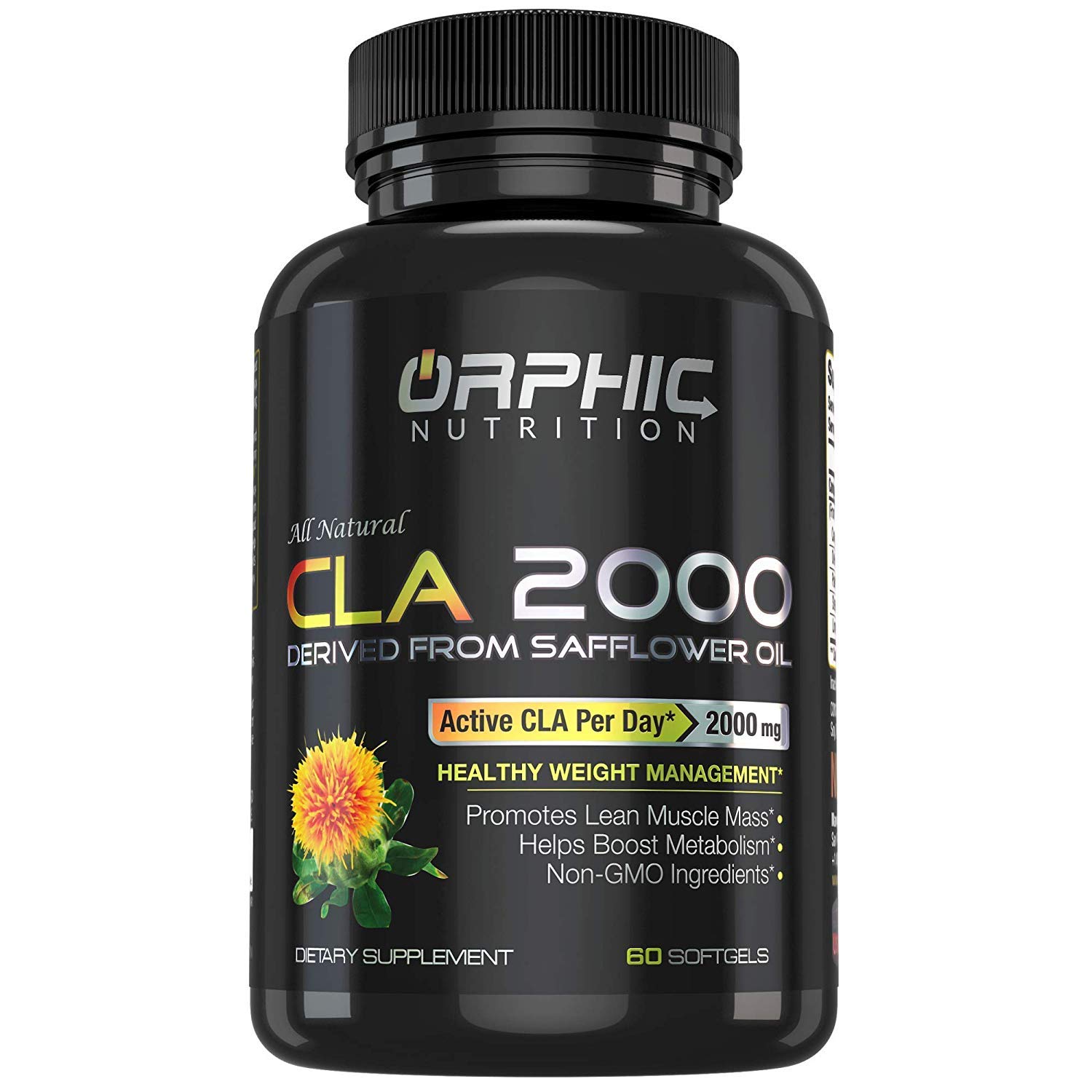 ORPHIC NUTRITION CLA Safflower Oil Supplement Made with Safflower Oil