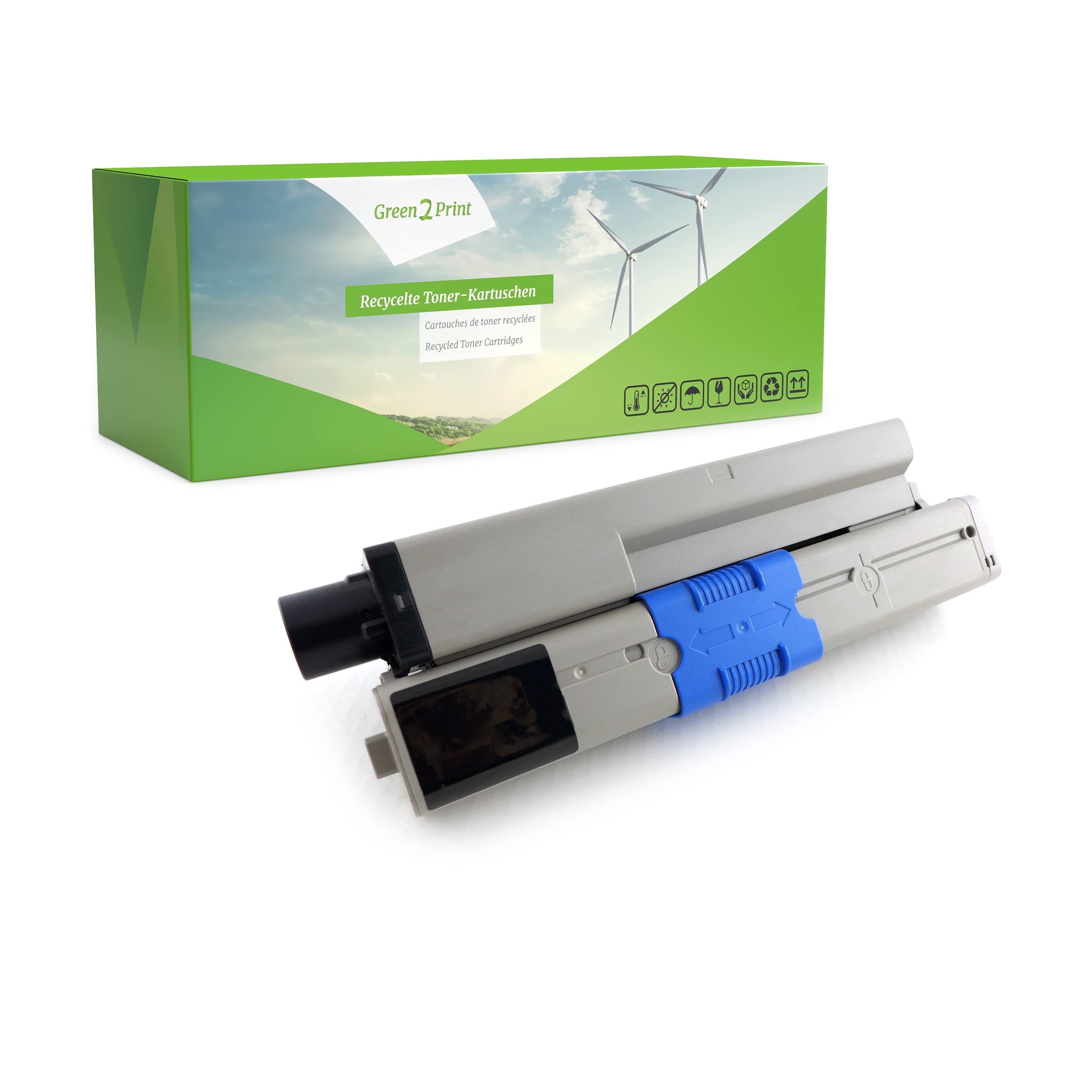 Green2Print Toner black 7000 pages replaces OKI 44973508 Toner cartridge for OKI MC562DNW, MC562DN, C511DN, C531DN