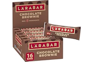 LÄRABAR Chocolate Brownie, Fruit and Nut Energy Bar, Pack of 16 Bars, Gluten Free, Vegan, Family Pack, Snack Bars, 720 Grams 