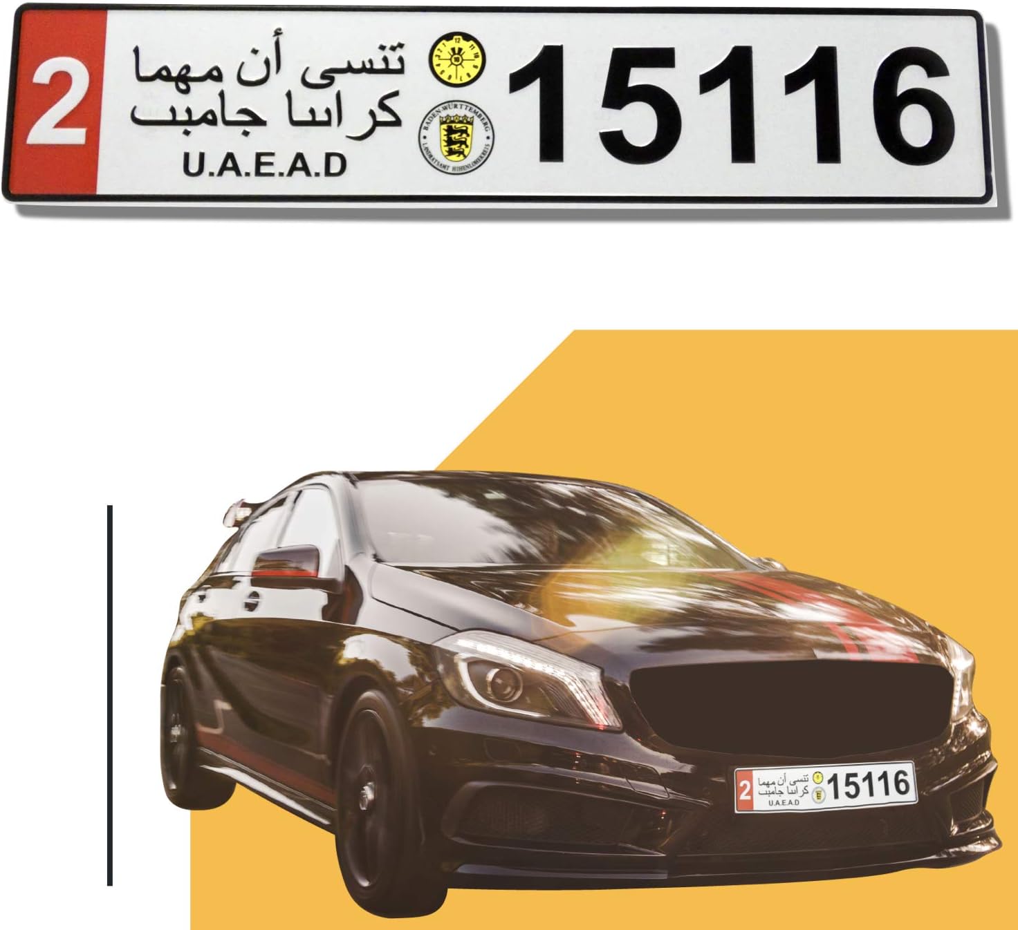 Dealsplaza European License Plates Car Front License White