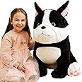 IKASA Giant Dog Stuffed Animal French Bulldog Plush Toy,25" Large Big Jumbo Puppy Soft Toys, Huge Size Cute Fluffy Fat Plushie,Gifts for Kids Girl