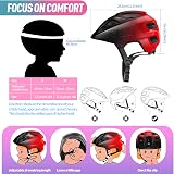 RaMokey Kids Bike Helmet 5-14 Yrs, Cycle Helmet with Visor, 50-56CM, CE view 6
