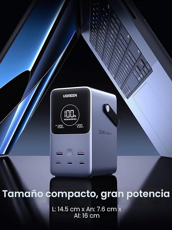 Power Bank Ugreen 300W 48000mAh Carga rápida portátil — foto 6 de 8