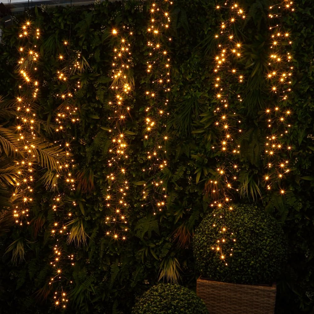 Noma Snowing Cascade Drop Lights, 576 Warm White LED's, 10 m
