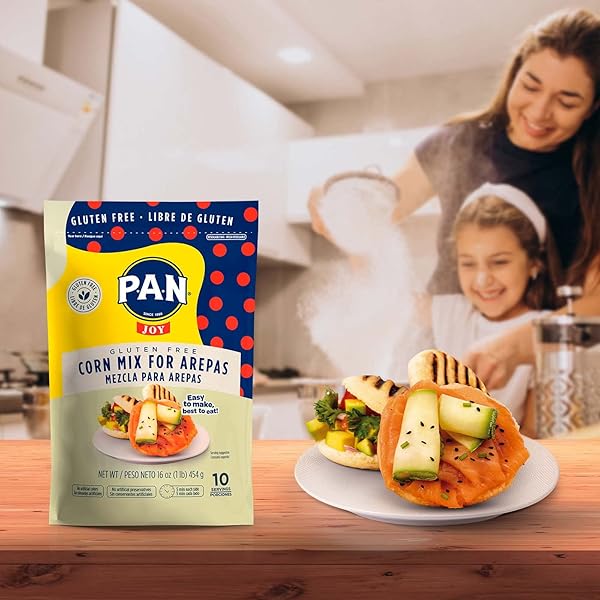P.A.N CORN MIX FOR AREPAS – GLUTEN FREE EASY TO PREPARE FLOUR 1 LB. (PACK OF 1)