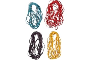jojofuny Colorful Rubber Bands 2560pcs Small Elastic Bands 360x3x1.5mm Stretchable Office Supply for File
