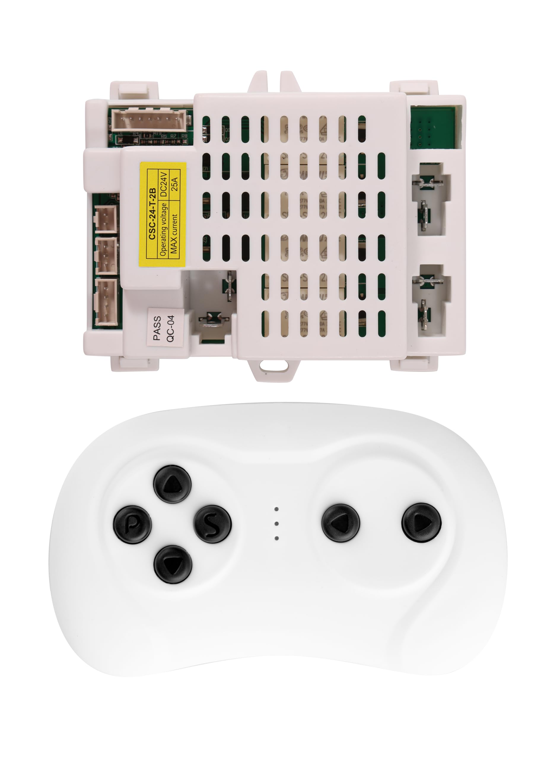 Photo 1 of Kids Ride On Car 2.4G Bluetooth Remote Control and CSC-24-T-2B Receiver Control Box Motherboard Kit for Children Electric Ride On Tractor Replacement Parts