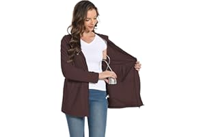 Meuponc Mastectomy Hoddies Jacket Coat with Drain Pockets Women Post Surgery Recovery Must Haves Long Sleeve Zip Up Shirts