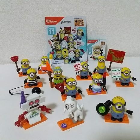 Amazon ミニオンズ ブロック メガブロック ミニオン Usj メガコントラックス フィギュア マスコット 飾り インテリア 置物 レア ブロック ホビー