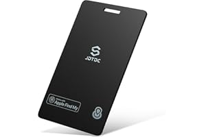 JSL JDTDC MFi Certified Wallet-Tracker-Card, Item-Finder Work with Apple Find My (iOS Only), Thin-Wallet-Finder for Passport,Luggage Wallet and Key Tracker, IP68 Waterproof, 3-Year Battery Life,1 Pack