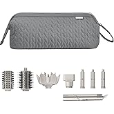 KarSyon Shark Flex Style Case for Dyson Airwrap Hair Dryer Brush Revlon Hair Tools Travel Bag Carrying Case Flat Curling Iron Organizer (Grey)