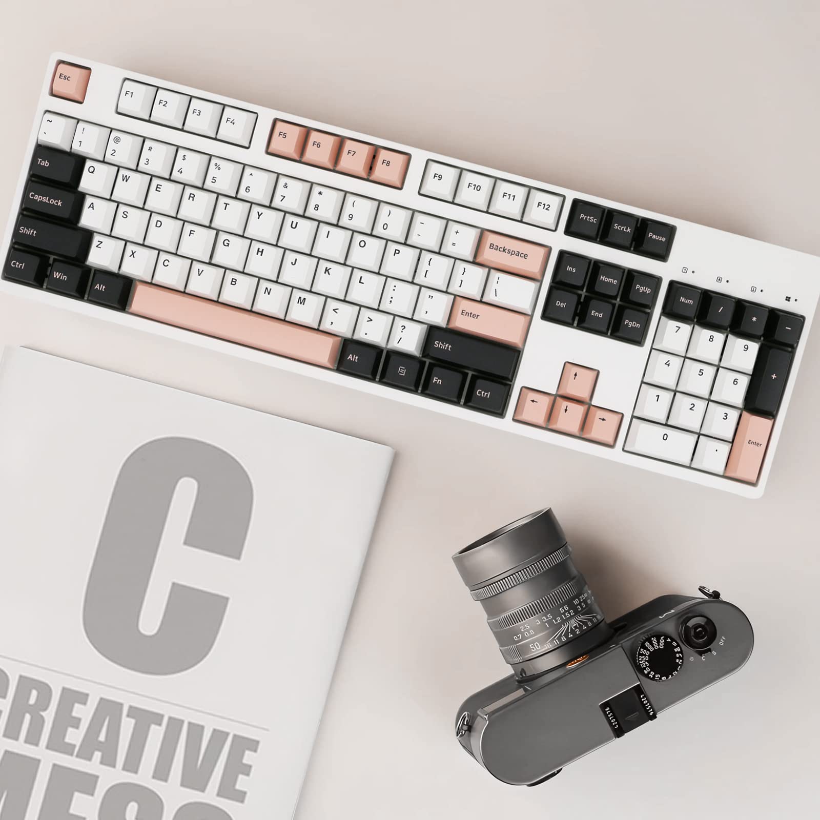 Mua 160 Keys Pink Keycap, Doubleshot PBT Keycap Set Cherry Profile ...