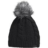 The North Face Womens Oh Mega Fur Pom Lined Beanie