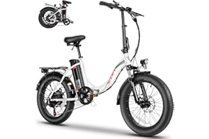 Vivi MT20UL Electric Bike 20" x3.0 Fat Tire Electric Bike with 48V 499.2WH Removable Battery, 500W Motor, 7-Speed, 21.7MPH, Up to 50 Miles Commuter Cruiser EBikes, Cruise Control, LCD Display, UL 2849