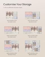 SONGMICS Set of 8 Underwear Drawer Organisers Cloud White RUS008W01 view 5