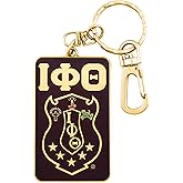 Bad Bananas BBGreek Iota Phi Theta Fraternity Paraphernalia - Officially Licensed - Keychain - Greek Letters and Shield