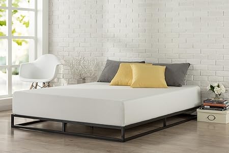 bed on floor with box spring