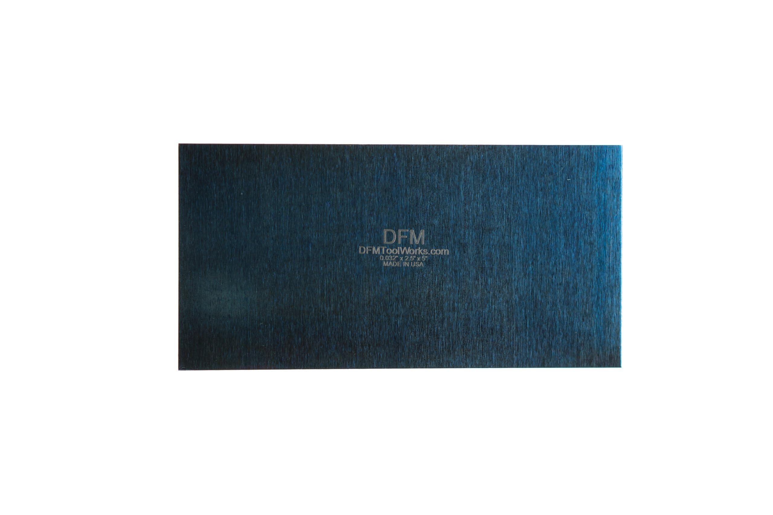 DFM Tool Works Blue Cabinet Scraper MADE IN USA - QTY 1 EA - 0.032" x 2.5" x 5"