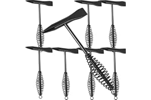 ZOENHOU 8 PCS 10.5 Inch Welding Chipping Hammer, 1.1Lbs 500g Welding Hammer with Coil Spring Handle, Welding Slag Hammer