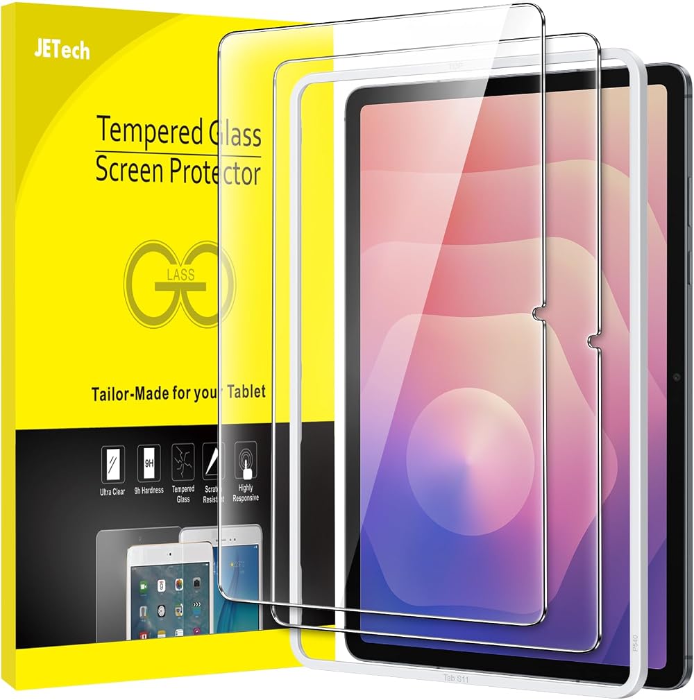 JETech Screen Protector for Samsung Galaxy Tab S11 11-Inch 2-Pack Tempered Glass
