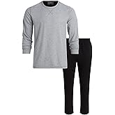 Eddie Bauer Men's Pajama Set - Thermal 2 Piece Lounge set - Long Sleeve Thermal and Cozy Sweatpants for Men (S-XXL)