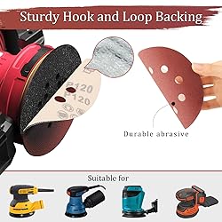 Szarint 100 PCS 60 Grit 5 Inch Sanding Discs, Hook