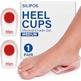 Silipos WonderZorb Silicone Gel Heel Cups for Heel Pain &amp; Plantar Fasciitis | Shock-absorbing silicone heel cups cushion every step&mdash;help relieve heel pain, plantar fasciitis &amp; heel spurs