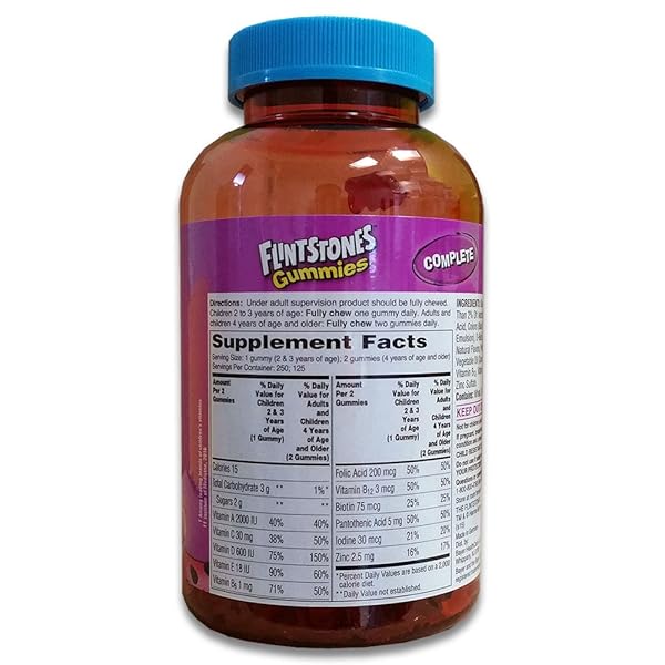 GUMMIES COMPLETE-CHILDREN’S MULTIVITAMIN, 250 GUMMIES WITH MORE D3, PACKAGING MY VARY