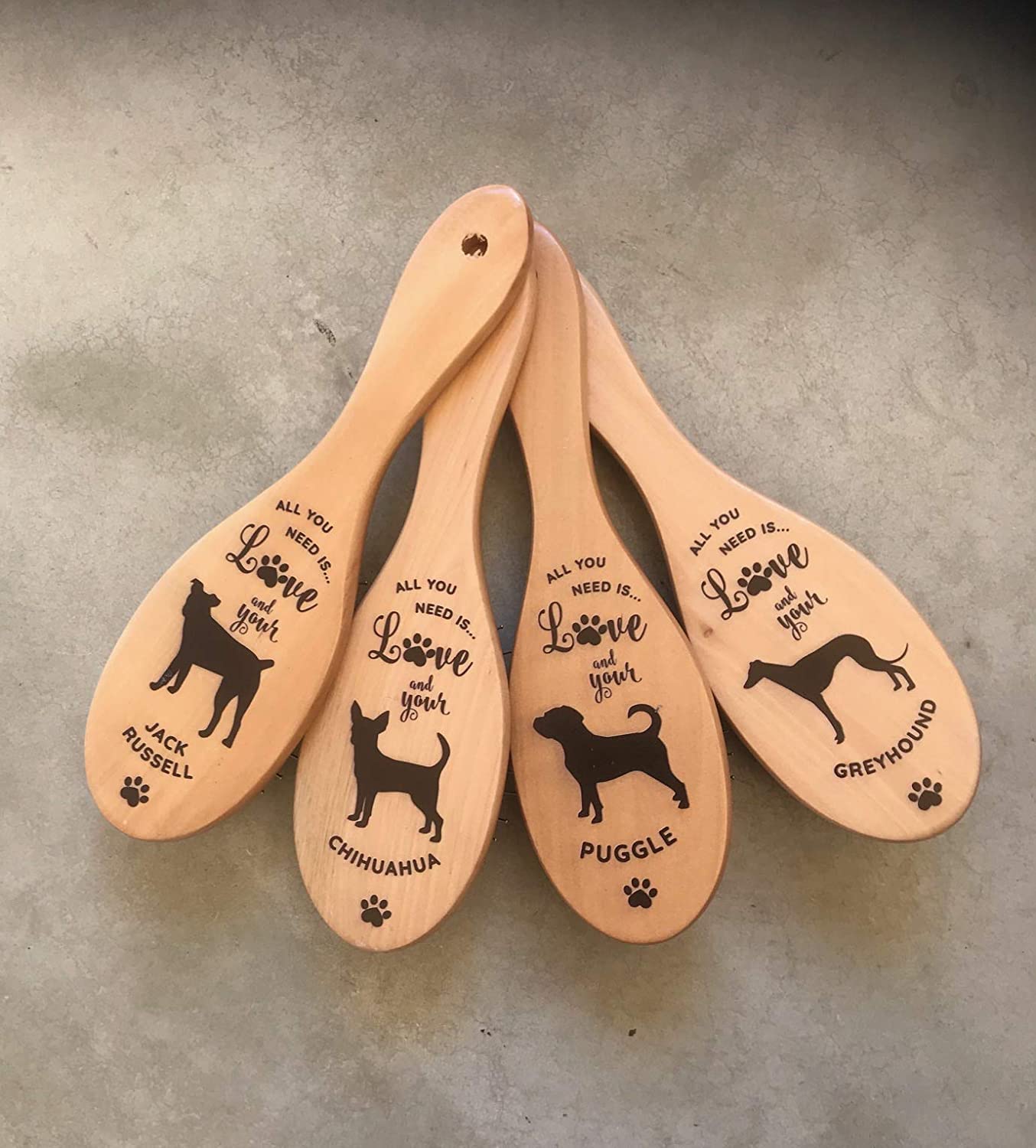 Puggle Personalised Grooming Brush. Christmas, Birthday, Dog Lover, Dog Mum, Dog Dad, Father's Day, mother's day