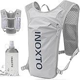 INOXTO Running Hydration Vest ,Lightweight Insulated Pack with 250ml Soft Flask Daypack for Hiking Trail Running Cycling Race Marathon for Women Men