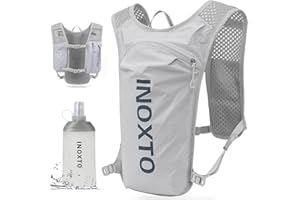 INOXTO Running Hydration Vest ,Lightweight Insulated Pack with 250ml Soft Flask Daypack for Hiking Trail Running Cycling Race Marathon for Women Men