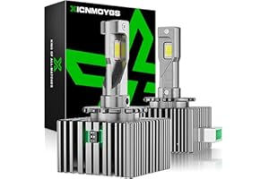 XICNMOYGS D1S D1R D1C 𝐋𝐄𝐃 Headlight Bulbs Combo Kit, Xenon Bulbs Replacement, 38000LM, 42W, 6000K, 12V, 30000H+ Lifespan, Plug and Play, 2PCS