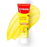 Colgate Lemon Fresh Gel Toothpaste, Fights Yellowness of Teeth, Freshens Breath, Anticavity Toothpaste 120gm/4.3 Oz