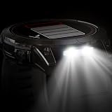 Garmin Fenix 7X Pro Smartwatch Sapphire Solar Multisport DLC Titanium Black Band view 7