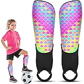 Soccer Shin Guards for Kids Girls Toddler, Shin Pads Shin Guard Equipment with Ankle and Leg Calf Protection Shin Guards Soccer for Kids 2-7 Years