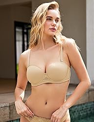 Wingslove Women's Strapless Full Figure Bra