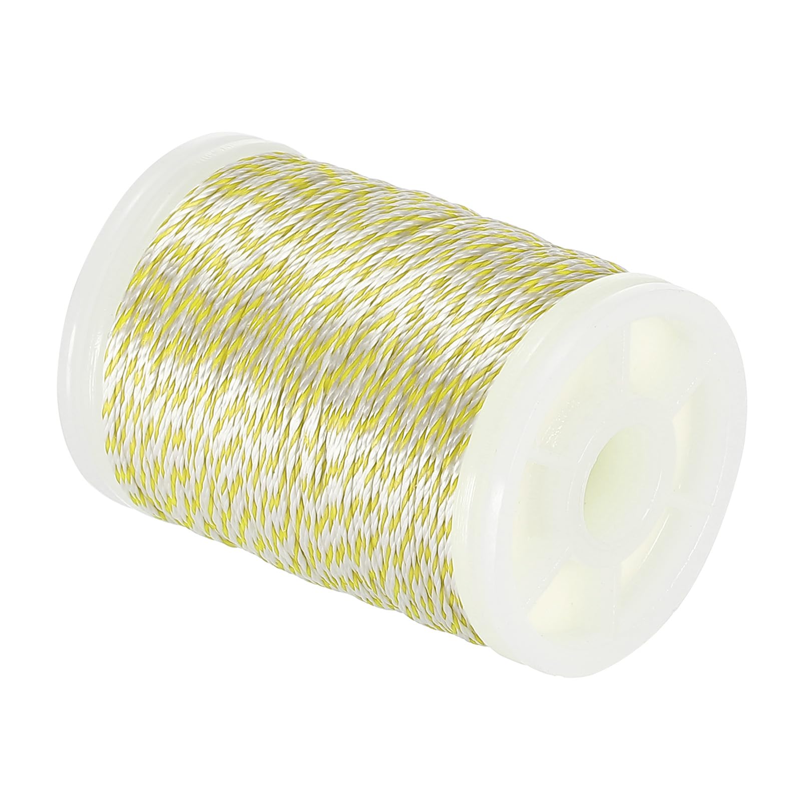 PATIKIL Archery Bow String Serving Thread 120 Yard/110M, 0.015" Dia Bowstring Thread for Tying Peep Sight Nock Compound Recurve Bow, Yellow White