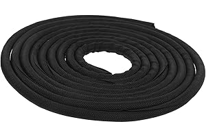 Kisangel Self-Wrapping Cable Sleeve for Pets Chew Wire Protector Polyester Cord Cover for Audio Video Cables