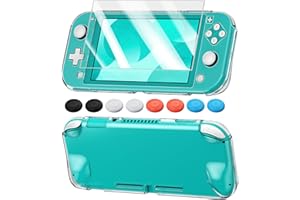 Crystal Clear Cover Case Compatible with Switch Lite, Ultra Slim Hard PC Protective Case Compatible with Switch Lite with a G