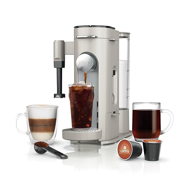 NINJA POD & GROUNDS SPECIALTY SINGLE-SERVE COFFEE MAKER,...