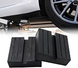 AUTOXBERT 2pcs Car Lift Jack Stand Rubber Pads Square Slotted Frame Rail Guard view 7