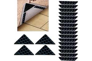 Rug Gripper Pads, 20 Pack Dual-Sided Anti-Slip Pad to Keep Area Rugs from Curling and Sliding, Reusable Carpet Tape Gripper f